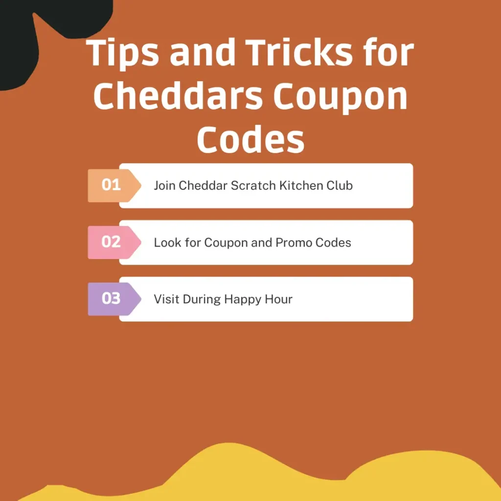 tips for using cheddars coupon codes