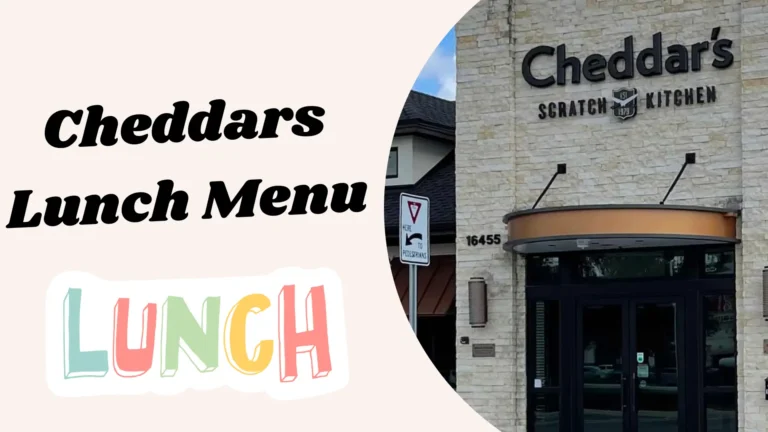 Cheddar's lunch menu