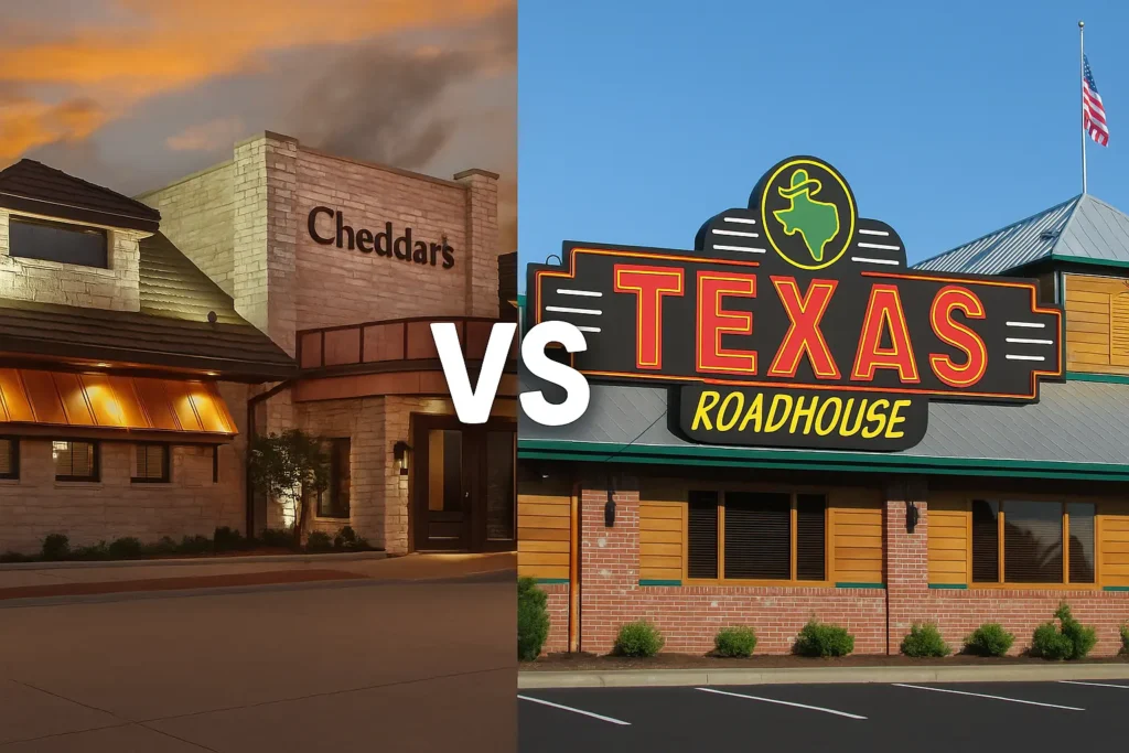 Cheddar’s menu vs Texas Roadhouse menu